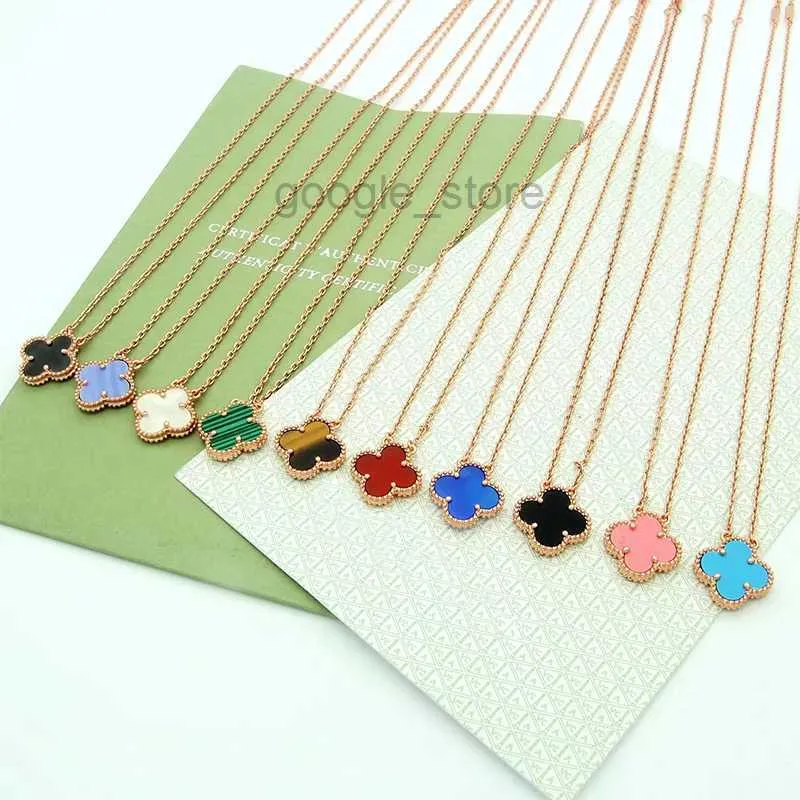 Luxury Brand Designer Necklace Women Fashionable Four-leaf Clover High-quality Steel 18k Gold Jewelry