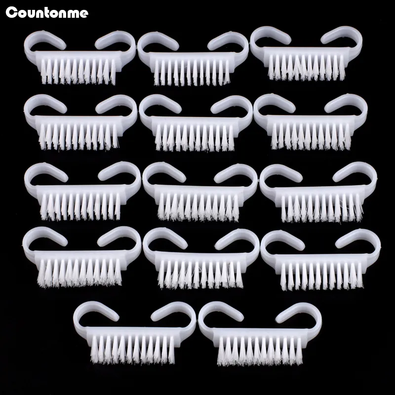 Nail Brushes 100Pcslot White Dust Powder Cleaning Brush Art Manicure Pedicure Soft Remove Acrylic Clean Care Tools 230909