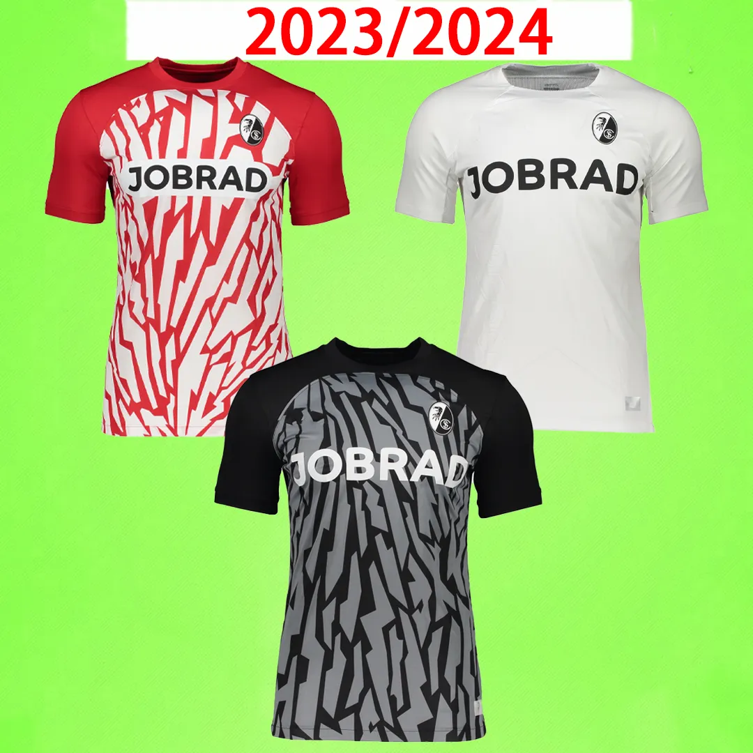 23/24 Freiburg voetbalshirts thuis uit derde voetbalshirt 2023 2024 SALLAI DOAN HOLER GRIFO GREGORITSCH EGGESTEIN uniform SILDILLIA LIENHART GINTER rood zwart