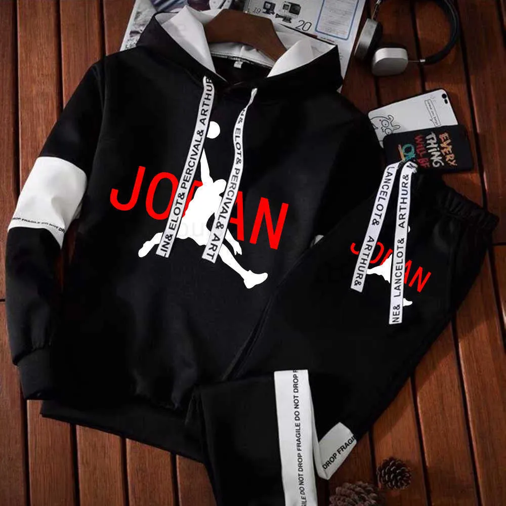 Vintage Winter Sports Cloth Gym King Tracksuit Mens Set Luxury