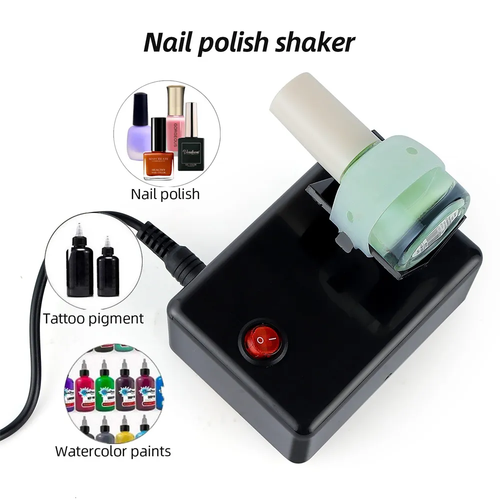 Andra föremål Electric Nail Polish Shaker Tattoo Ink Pigment Shaking Mixer UV Gel Paint Liquid Bottle Anticaking Machine 230909