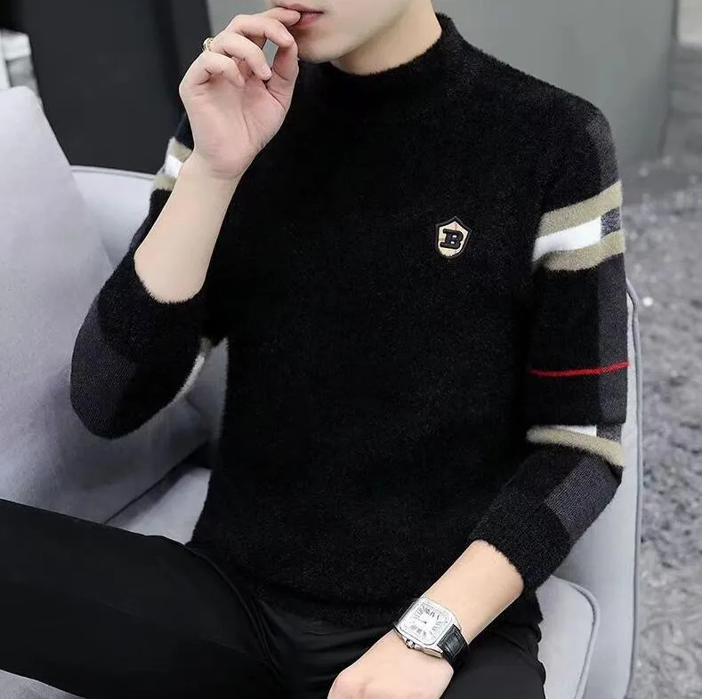 Mens designer crew neck sweaters hot sale
