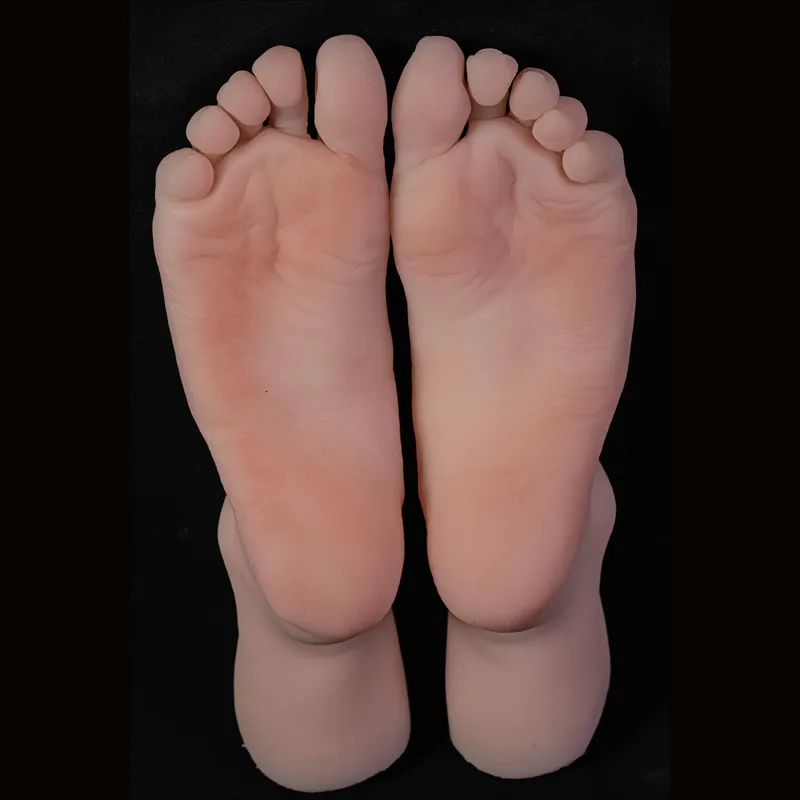 Falsas unhas femininas silicone pé modelo simulação nail art prática ballet manequim pés para manicure pograph sapatos meia exibição 3907 230909