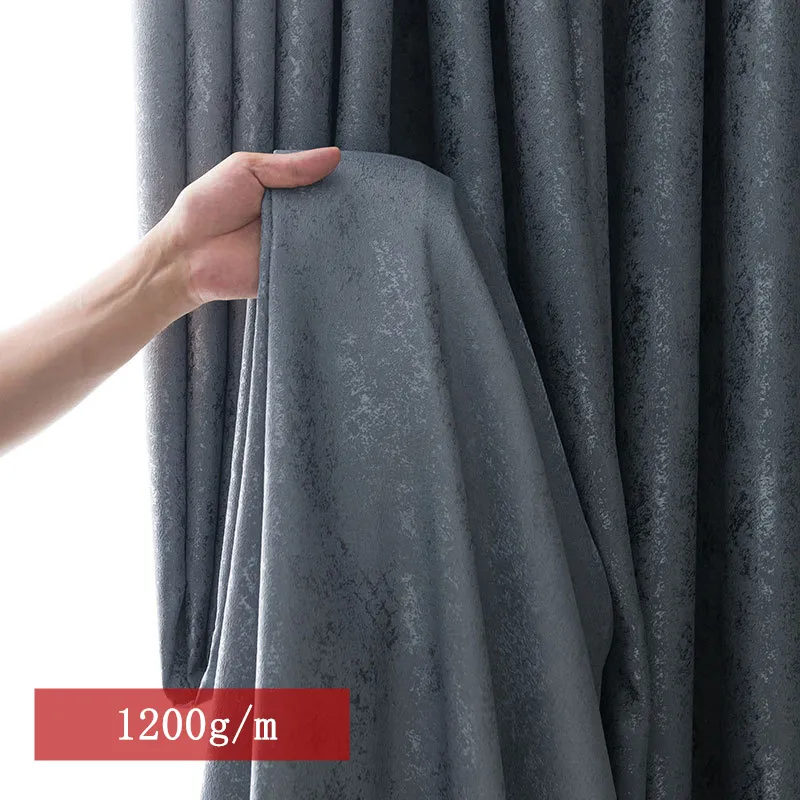 Cortinas transparentes 310cm de altura simples blackout cortina de janela tecido liso padrão escuro jacquard quarto sala de estar personalizado 230909