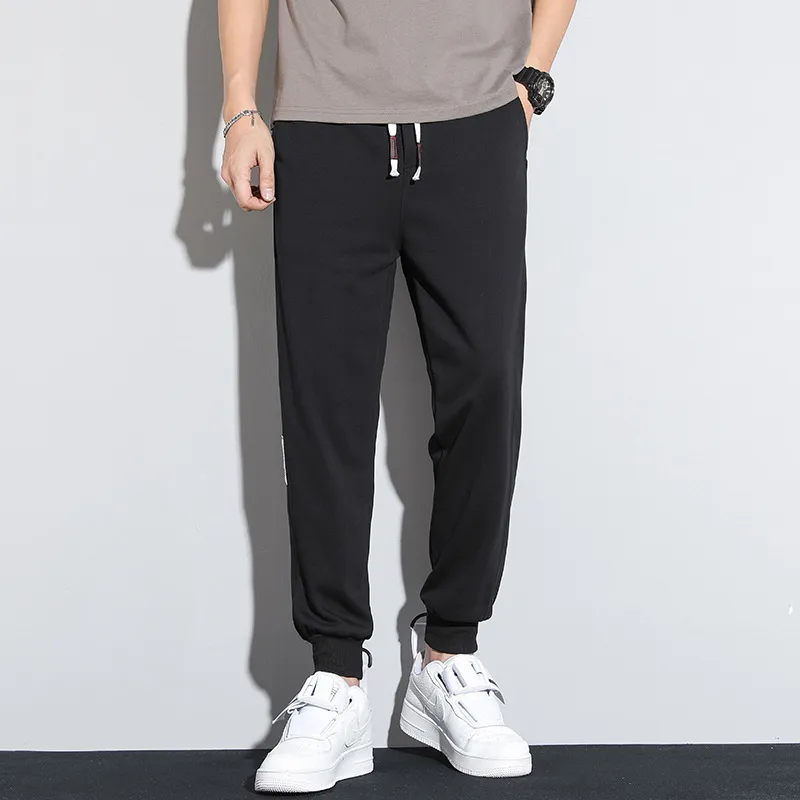 Mens Elastic Lace Cropped Xersion Sweatpants Soft, Loose Fit