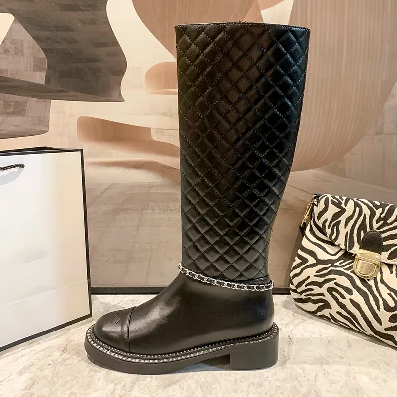 Nieuwe Dames Echt Lederen Winterlaarzen Luxe Designer Klassieke