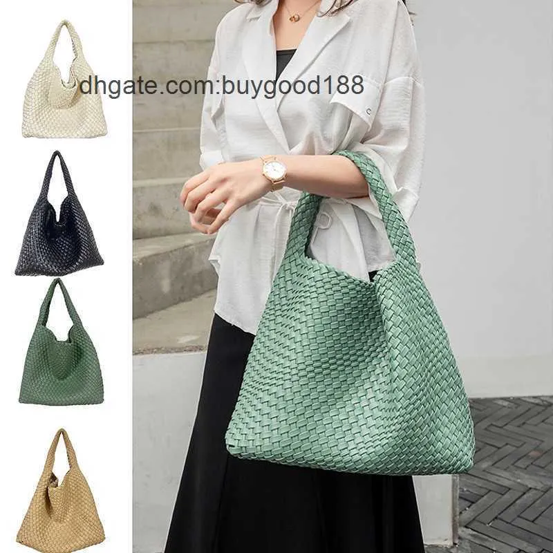 Venets Bag A bottgs Jodie Tote Mini Classic Intrecciato Designer Woven One Shoulder Large Capacity Lazy Wind Shopping Travel Handbag