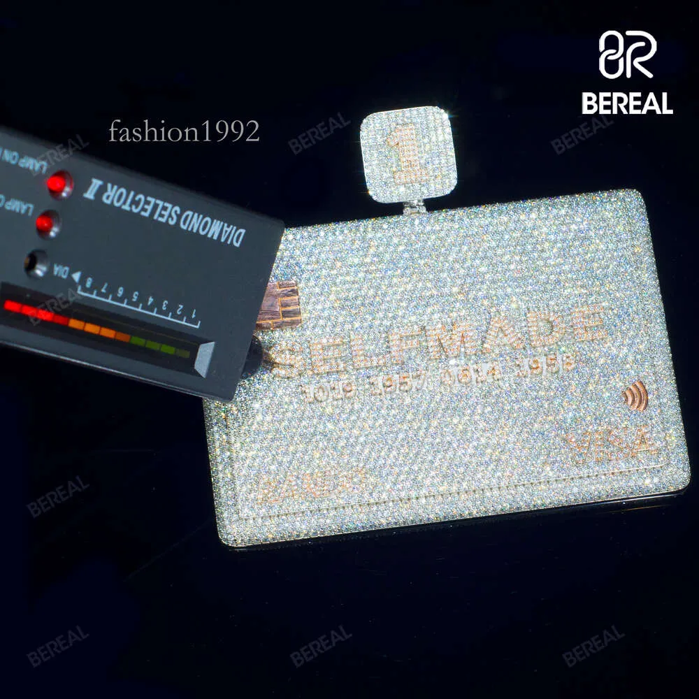 Iced out hotsell credit card pendant