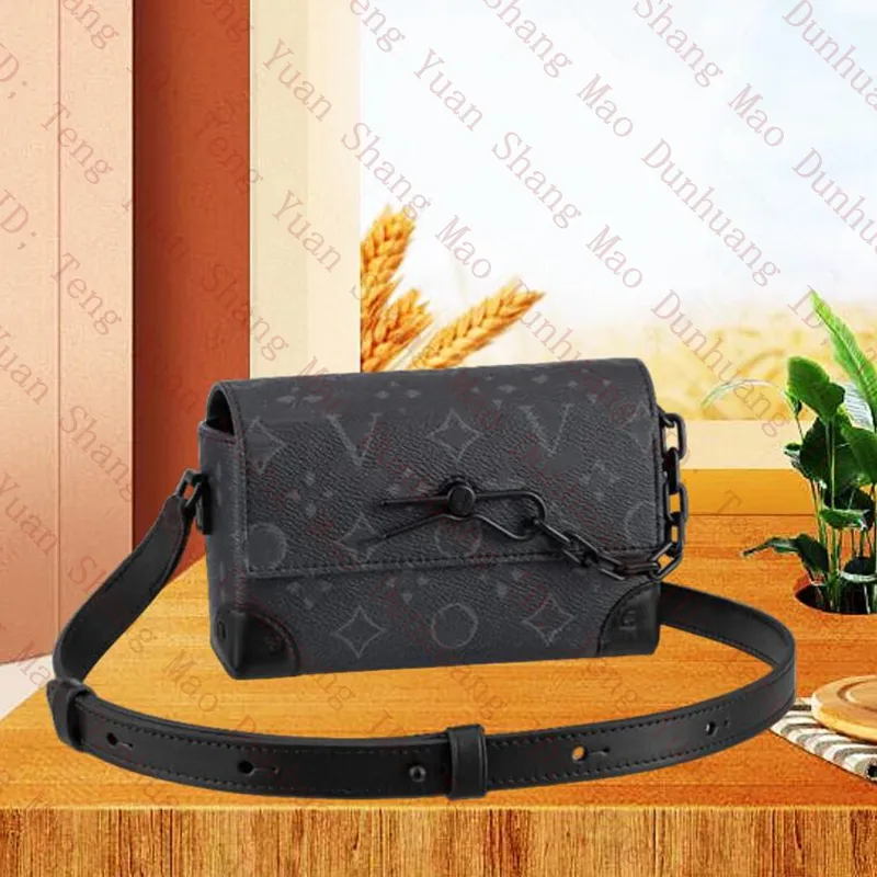 Bolso de diseñador Steamer Trunk Cartera portátil Mini bolsos de hombro Monogramas Taurillon Estampado de cuero Messenger Messenger Bag Bolsa Hombres Mujeres Bolsa de cámara M81746