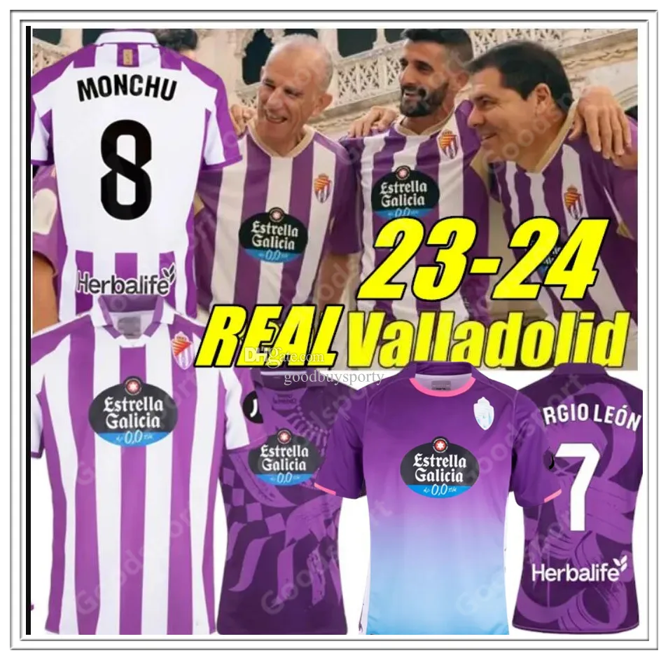 2324Valladolids Soccer Jerseys Kike Sergio Leon Kendy Amallah G.Plata Monchu Weissman Sergi Guardiola Camiseta Oscar Plano Football Shirt Villa L.olaza Larin