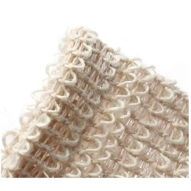 Natural Exfoliating Mesh Soap Saver Brush Sisal Bag Pouch Holder For Shower Bath Foaming And Drying