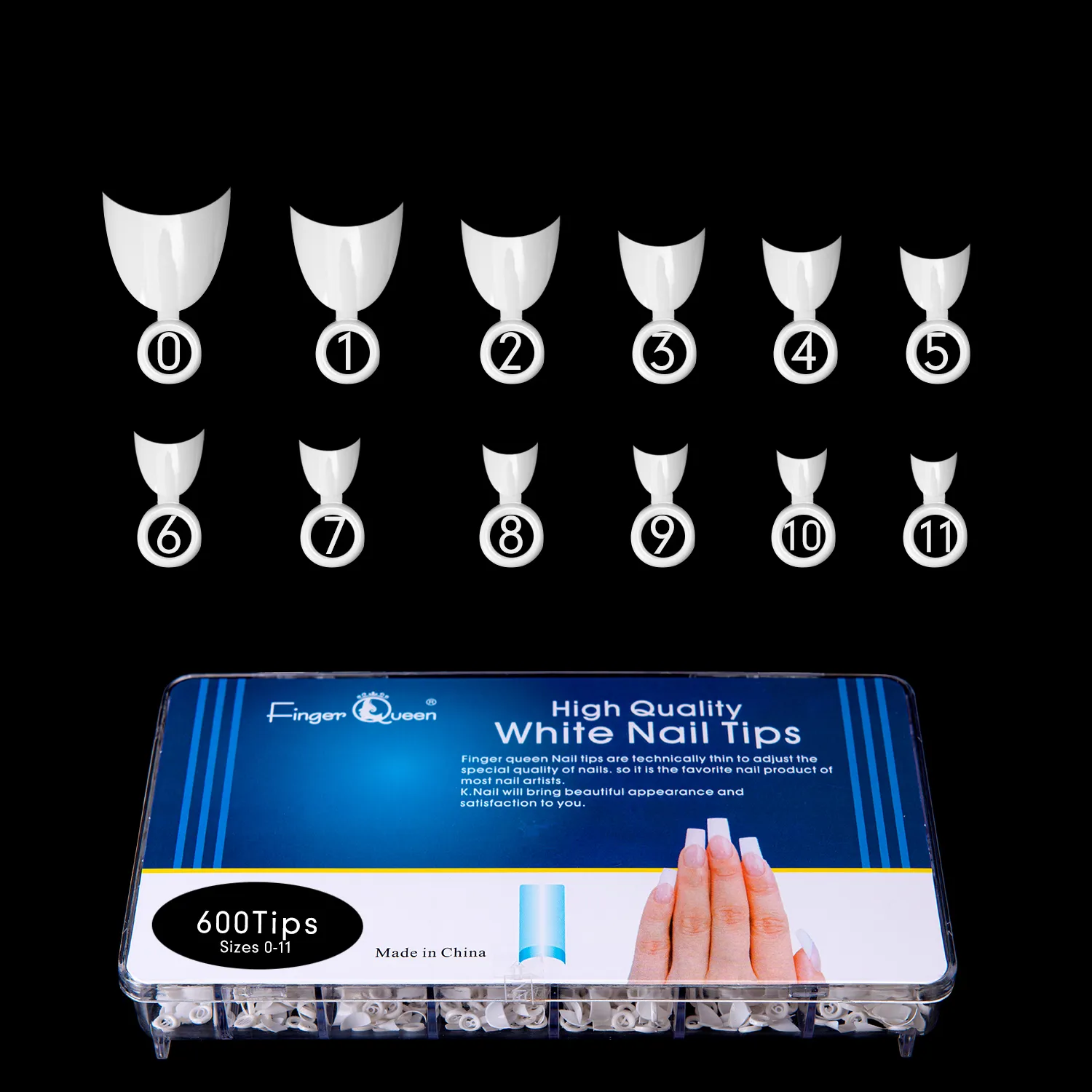 False Nails 600Pcs High Qulity White Nali Tips Curved Are Suitable For Nail Art Fake Nalis 230909
