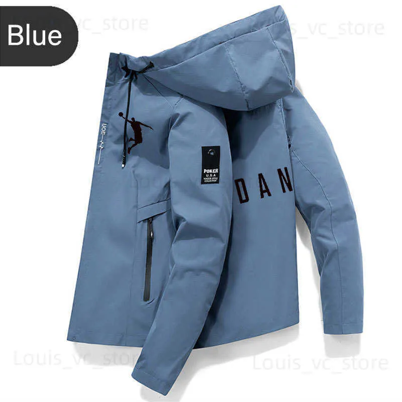 Giacche da uomo Nuovo arrivo Uomo Impermeabile Giacca a vento Cappotto con cerniera Giacca con cappuccio Asciugatura rapida Capispalla sportiva Jaqueta Masculina Trench T230910