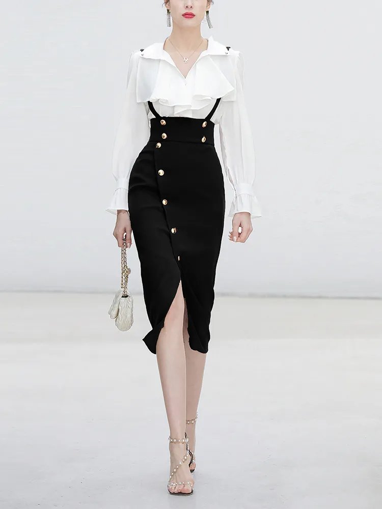 Womens Two Piece Dresses Elegant White Two Piece Outfits, Basic