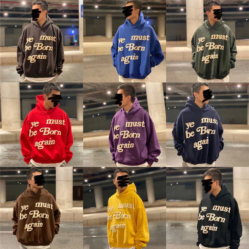 Erkek Hoodies Sweatshirts CPFM tekrar doğmalı Erkek Hoodie 1 1 Yüksek Kaliteli Çizilmiş Ağır Kumaş Sweatshirt İşlemeli Hoodie T230910