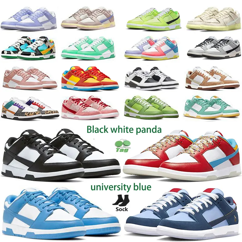 2023 Classic Women Running Shoes Black White Panda Pigeon University Blue Red Syracuse Kentucky Court Purple Gray Fog Varsity Green Men 99