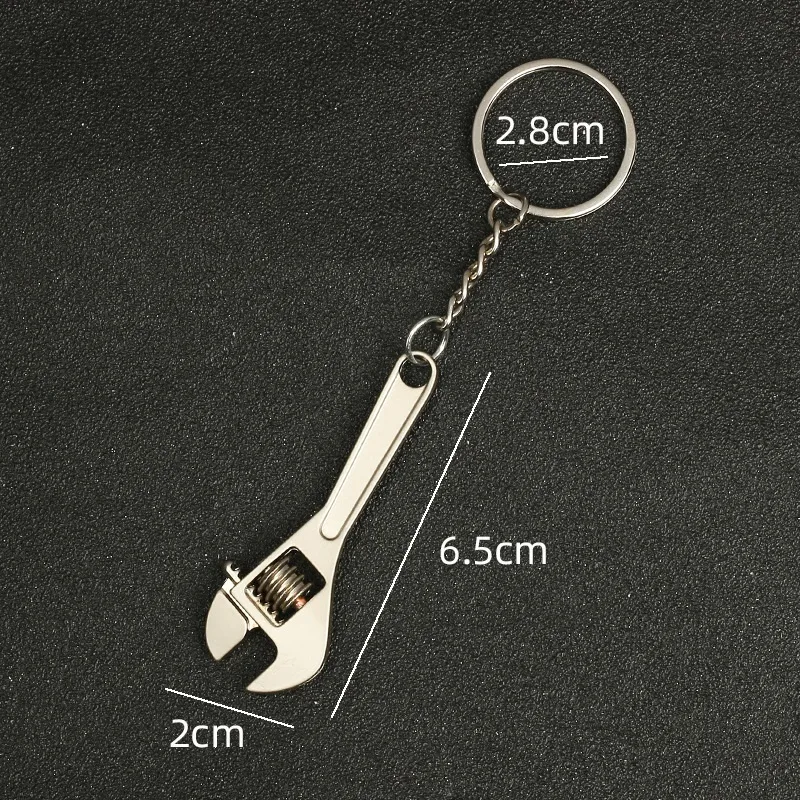 Keychains For Men Car Bag KeyRing Combination Tool Portable Mini Utility Pocket Clasp Ruler Hammer Wrench Pliers Shovel Party Favor Gift