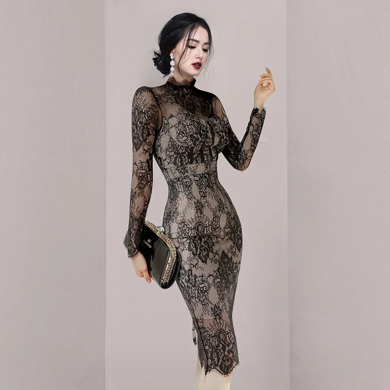 chinese dress ladies KMBANGI Women Lace Dress Sexy See Through Sheer Mesh Floral Patchwork Long  Dress High Split Sleeveless Cover Up Maxi Dresses(Fairy Flower,S) at Amazon  Women's Clothing store