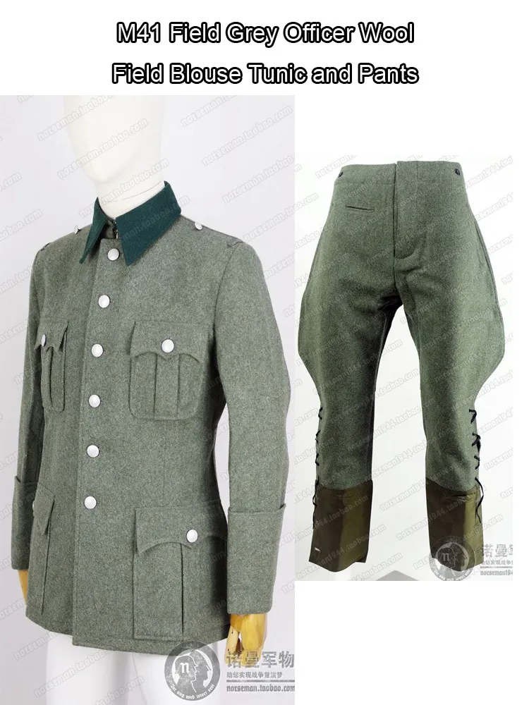 Men's Tracksuits Reproduction German M41 Field grey Officer Wool Blouse Tunic and Trousers Pants 230909