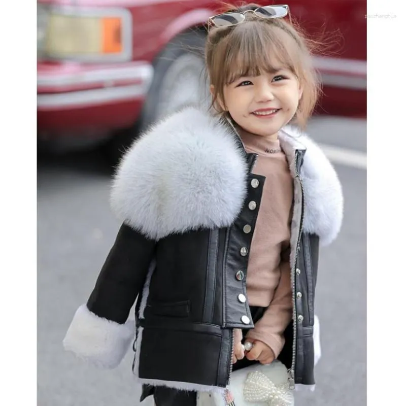 Chaquetas De Invierno 2023 Abrigo Calido De Lana Con Empalme Completo Ropa De Navidad Para Ninas De Lana De Cordero A1971 15 453 DHgate