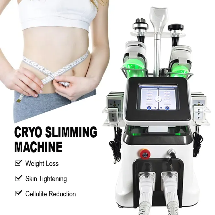 Nuova macchina di congelamento grasso di criolipolisi Professionista Crioterapia SLING CAVITION RF Rimozione grasso Lipo Laser Anti Cellulite Macchina