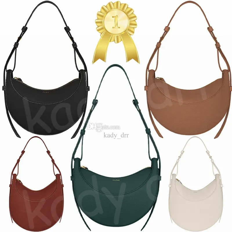 Роскошная сумка в форме полумесяца, гладкая кожаная сумка Cyme, дизайнерская сумка через плечо с застежкой-молнией, женские сумки-бродяги, женские сумки на плечо для подмышек, кошелек