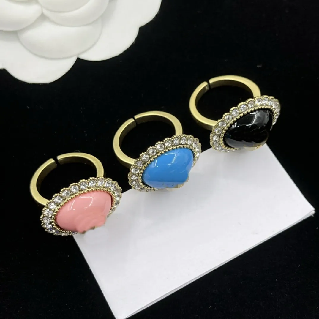 Snake bone Brass chain design Necklaces Earring Ring Pink Blue White Enamel Micro inlays Double Letter Sweater Chain Long Necklace Women Rhinestone Pendants