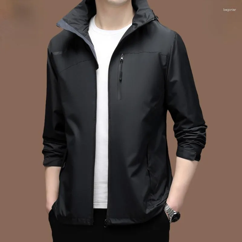 2023 Mens Waterproof Windproof Jacket With Hood Fashionable