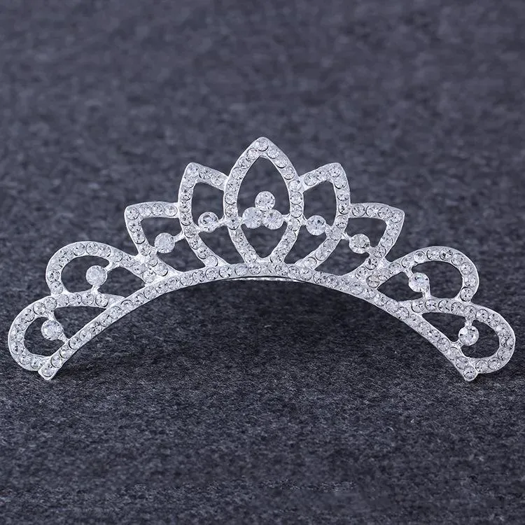 Children Hair Accessories crystal Shining gem Rhinestone crown Headband cartoon baby girls princess hair accessories kids Tiaras