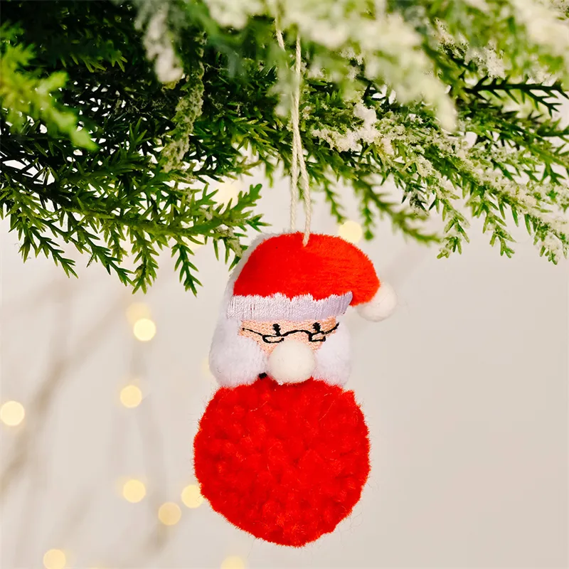Декоративные сцены Бархатная рождественская маленькая декоративная вешалка для елки Рождественский шар Новый продукт Рождественская елка Рождественский дом
