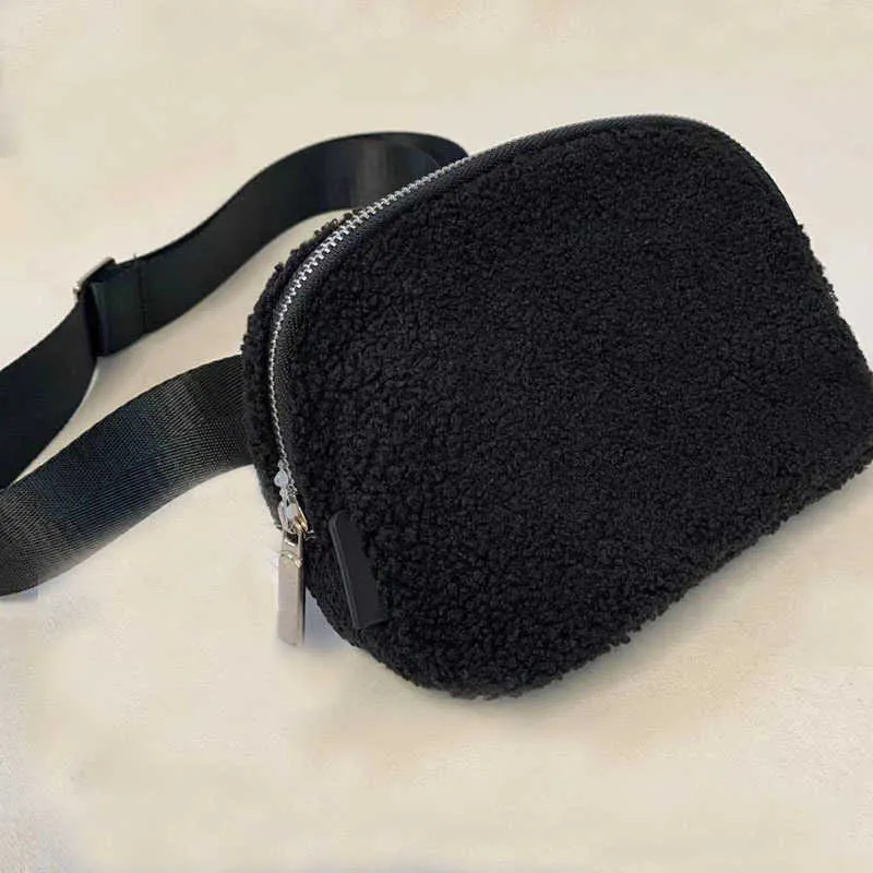 Outdoor Sports Bags LU Belt Fleece Bag Women Men Winter Waist Bag