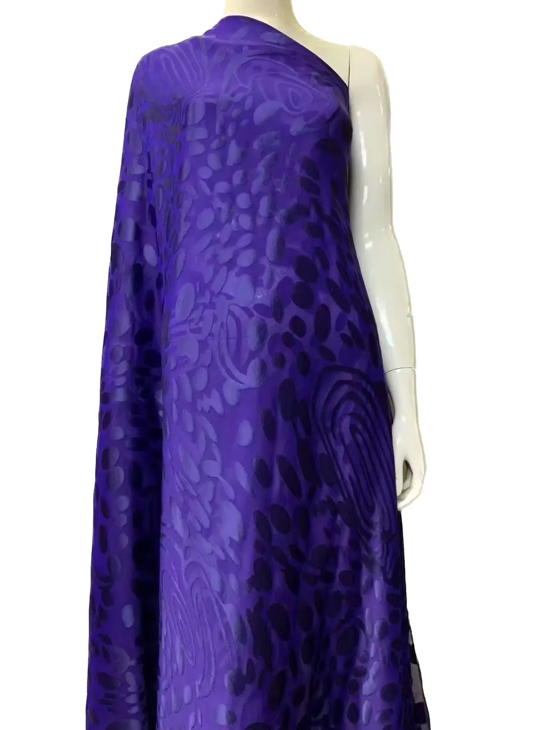 Blauw geëtste stof borduurwerk naaien ambachtelijke sjaal Afrikaanse vrouwen gezichtssluier 2023 hoge kwaliteit 5 yards kleding nieuwe vrouwelijke kostuums Nigeriaanse textielkleding YQ-5060