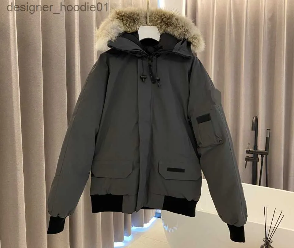 Heren donsparka's Designer goosie donsjack Cg Winter Fit Warm Canadas Designer Luxe jassen Ruff heren winter Fit warm Goosing Coat Exterieur winterjas unisex si