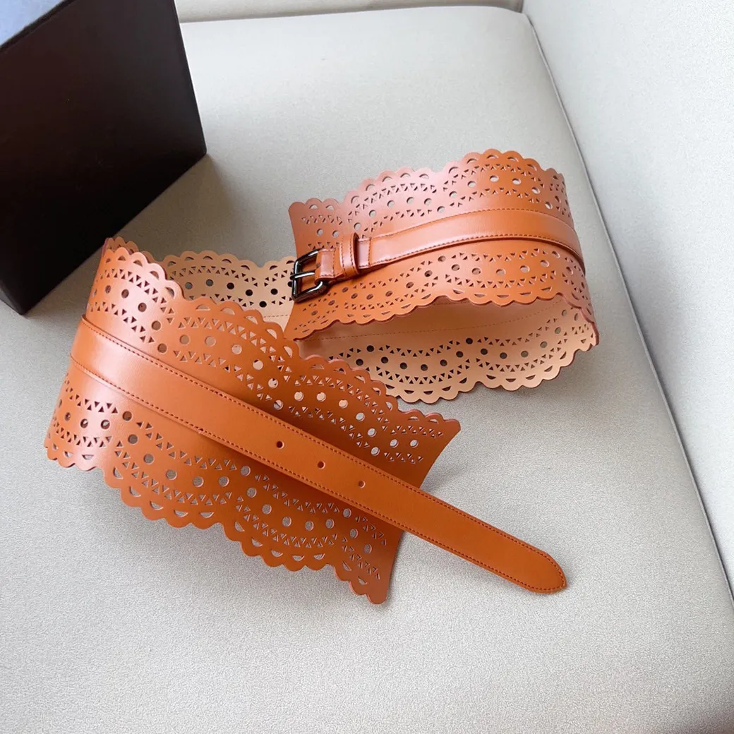 Belts Fashion Women Hollow Out Flower Carved... From  display picture 1