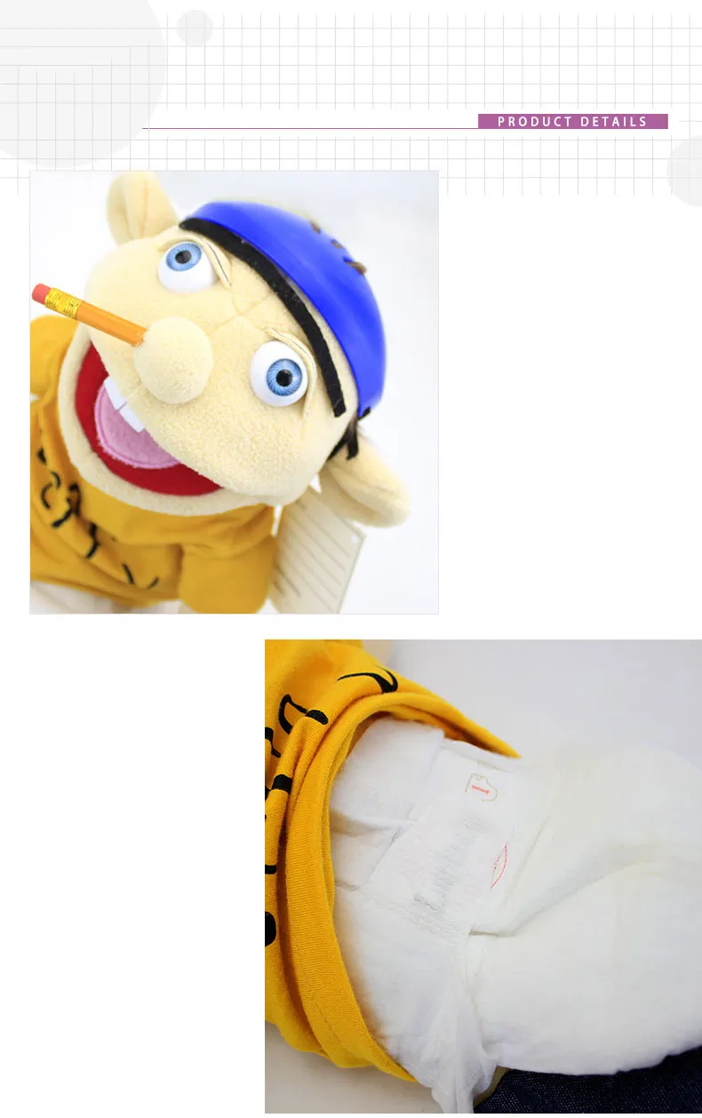 Wholesale Jeffy Finger Toad Plush Puppet Funny Boy Spot From