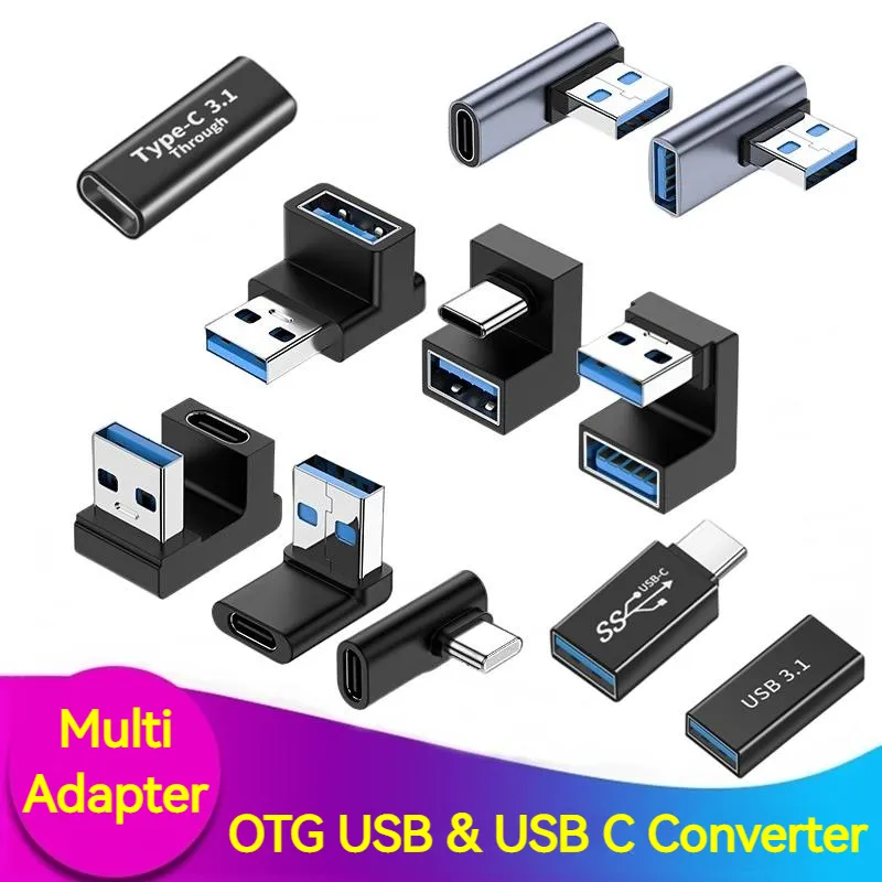 USB 3.0 Type C Adapter A Male to Type C Female Connector OTG Converter Type-c USB Charging Data Transfer Adaptador USB