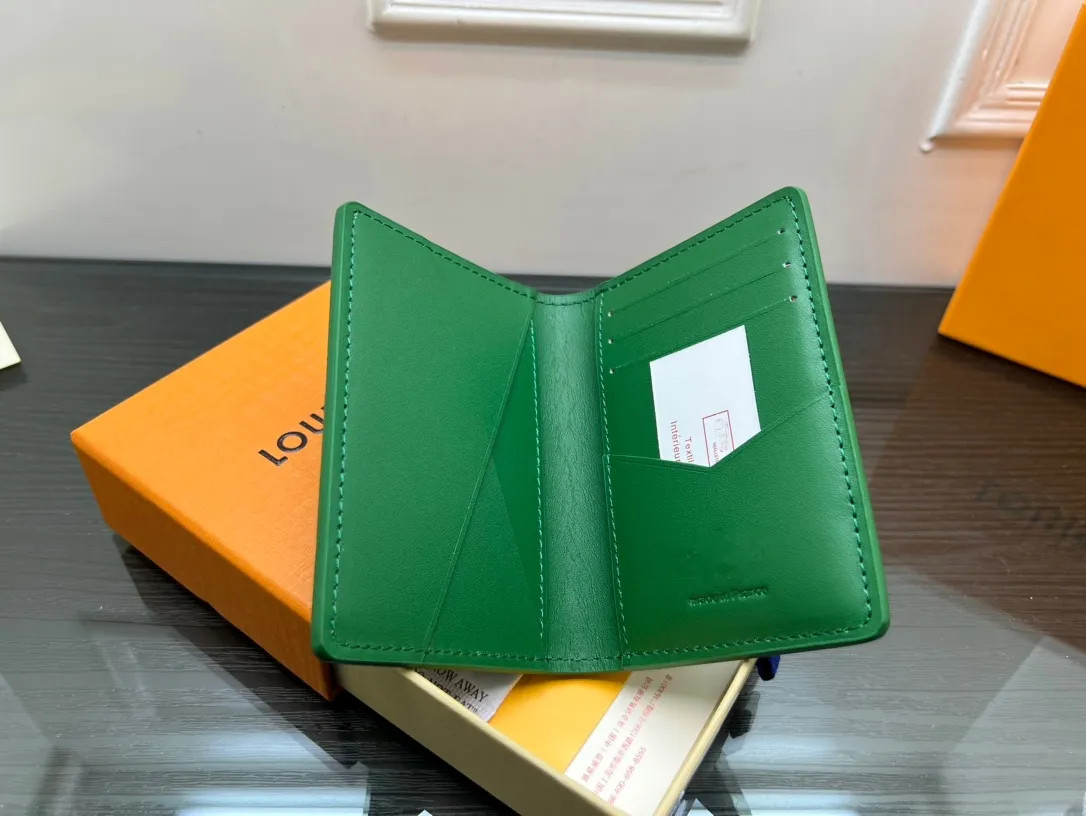 Luxury Bags Women Purple Wallets Unisex Embossed Letter Multiple Wallets Orange Card Holders Designer Brand Men Multi Card Long Wallet Suit Clip Zipper Purses