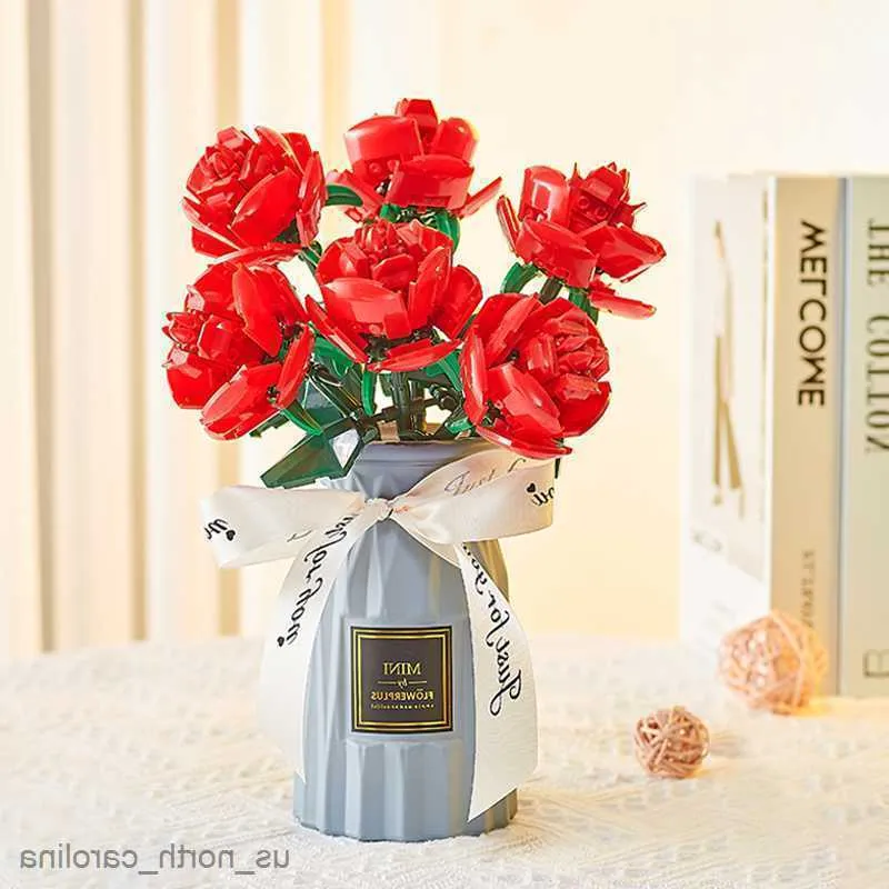 Bloki romantyczne bukiet blok budynku roślina słonecznika róża kwiat kwiat kwiat kwiat kwiatów zabawki dla dzieci