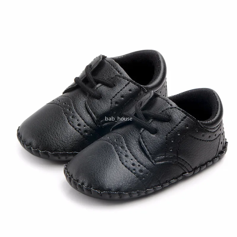 Barn baby pojkar skor pojkar flickor pu sneaker mode baby första vandrare icke-halkskor för 0-18m