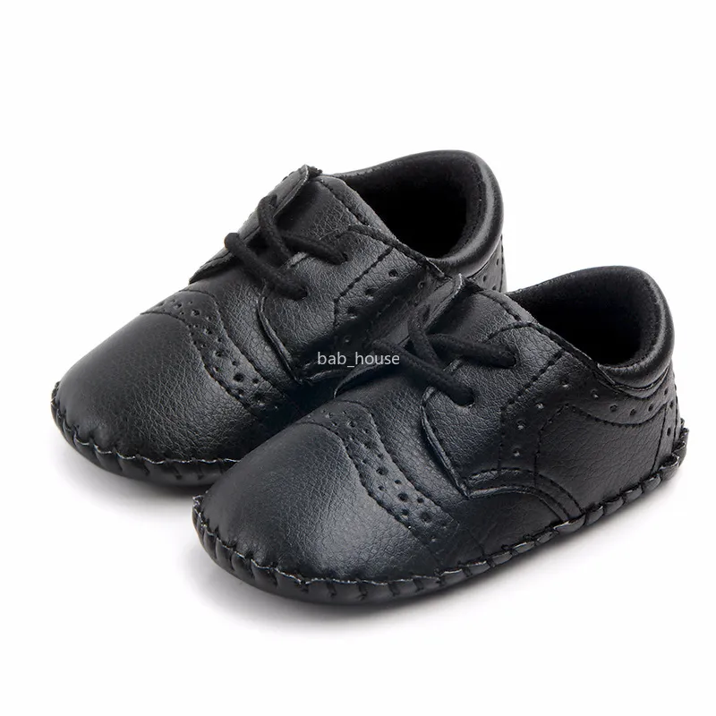 Zapatos para niños y bebés, zapatillas de PU para niños y niñas, zapatos antideslizantes a la moda para primeros pasos para bebés de 0 a 18M