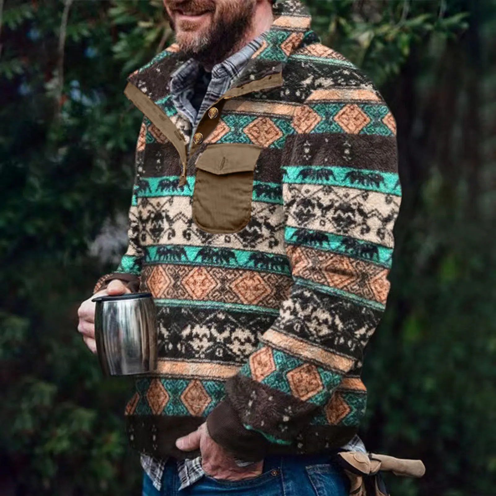 Retro ethnic sweatshirt sale