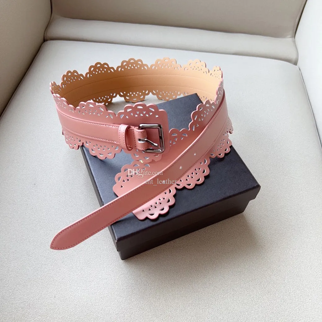 Belts Fashion Women Hollow Out Flower Carved... From 