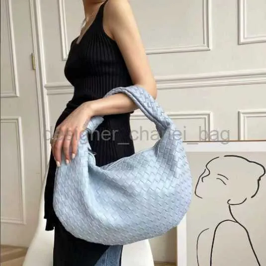 Totes 40cm Jodie Tote Bag fashion hand-woven bags luxury leather printing large-capacity shoulder bag ladies PU knotted handle casual handbag