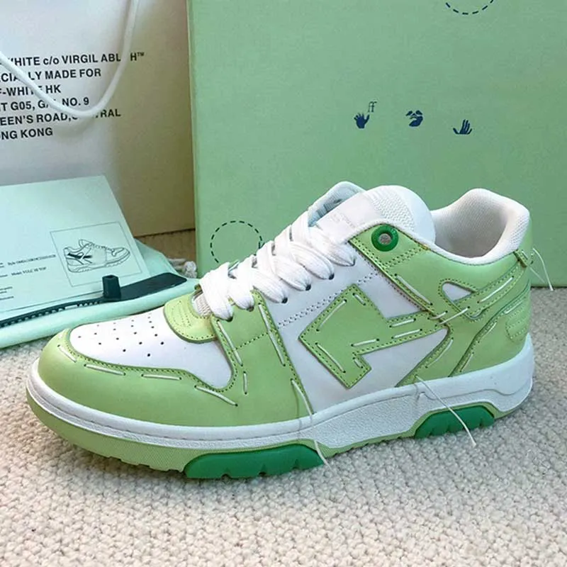 Lime green store designer sneakers