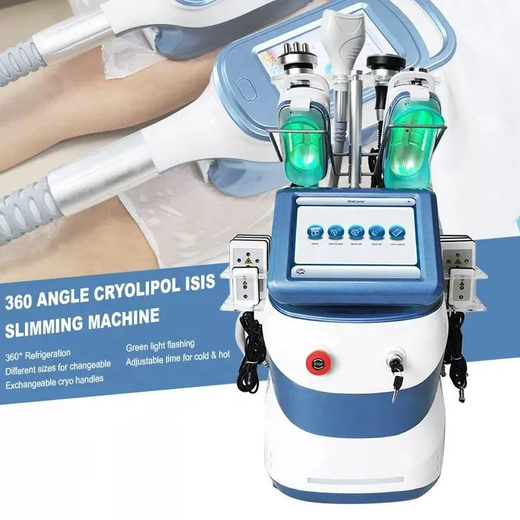 Groothandelsprijs 360 Cryolipolysis Lichaam Afslanken Vet Bevriezing Machine Met RF Cavitatie Cellulitis Vermindering Machine