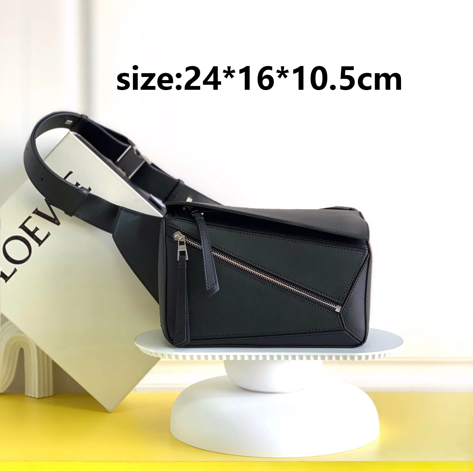 DHgate Geometric Line Cut Waist Bag Rectangular Fanny Pack for Women Bags Luggage