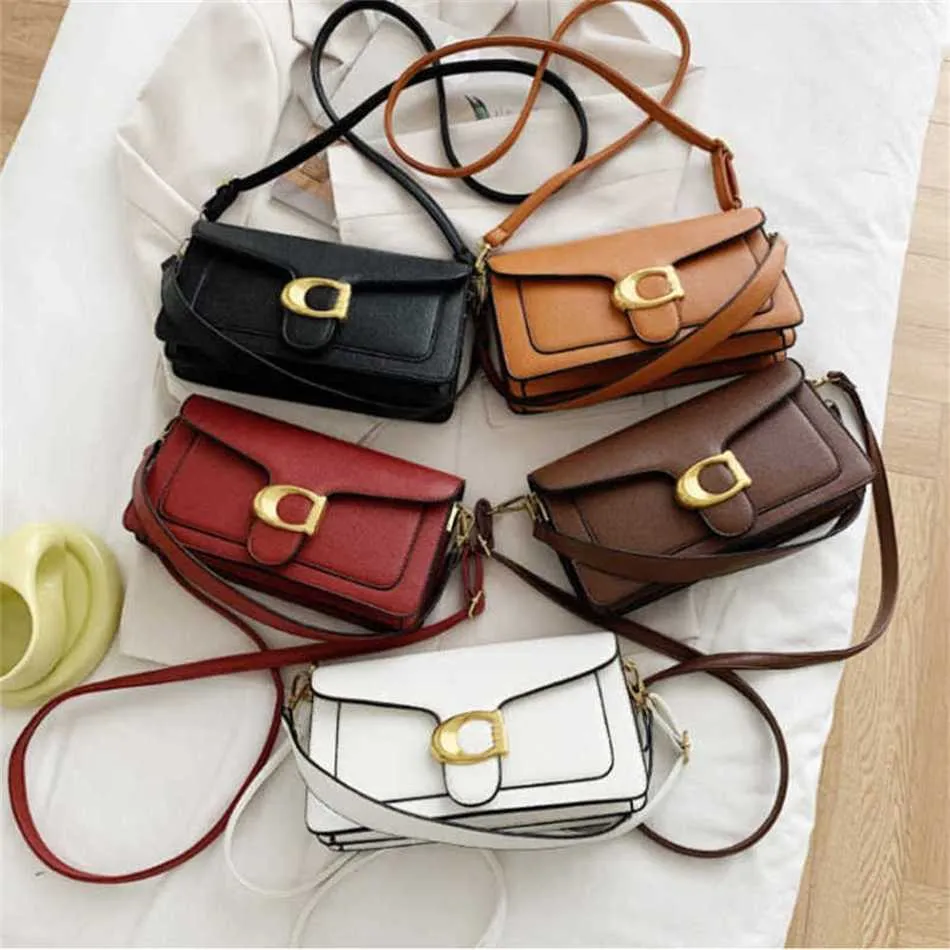 C-bag Luxurious Designers Bag c Letter Messengers Bag Shoulder Fashion Solid Color Square Crossbody Woman Purse Handbag 230209