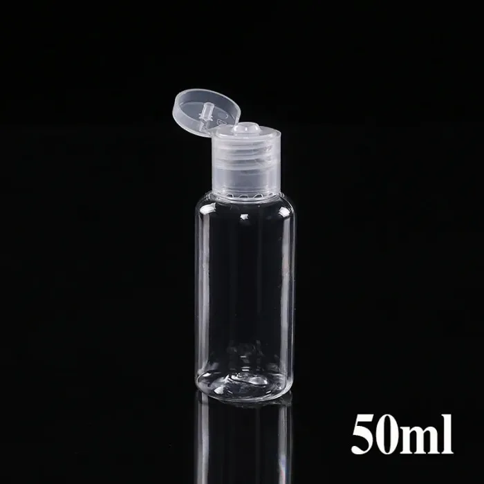 Plastic Bottle Flip Butterfly Lid For Liquid 5ML 10ML 20ML 30ML 50ML 60ML 100ML 120ML Travel Essential Oils Perfume PET Bottles With Caps