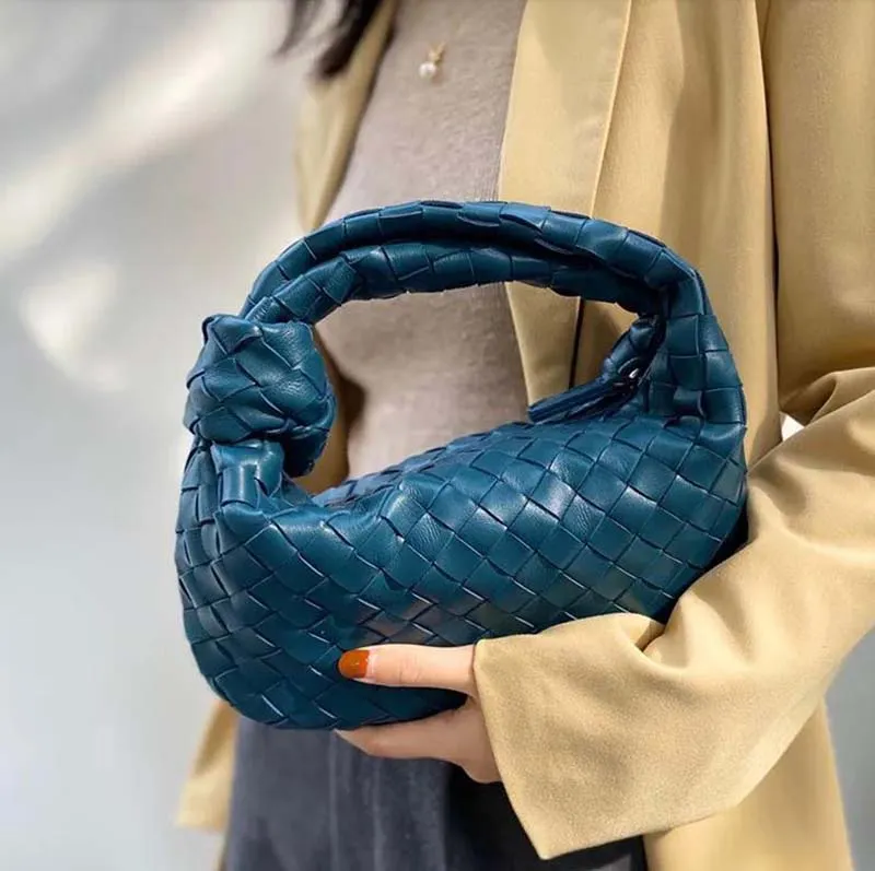 Woven Leather Handbag For Women – Hobo Tote Shoulder Bag & Crossbody Purse, Vegan PU Leather