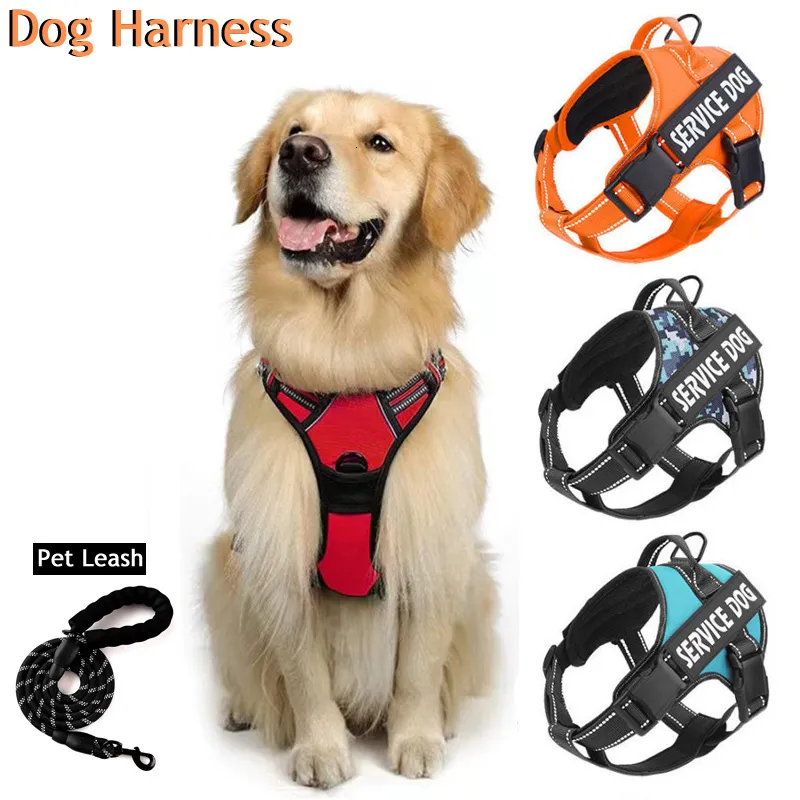 Service Dog Vest No Pull Dog Harness with 7 Dog Patches, Reflective Pet  Harness